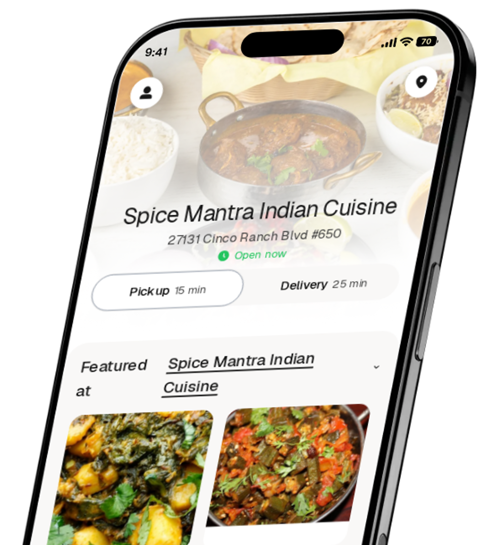 Spice Mantra Indian Cuisine app preview