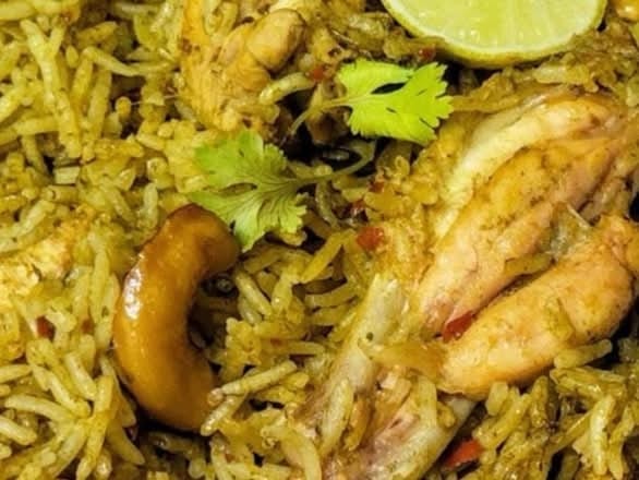 Family Pack Gongura Chicken Biryani.